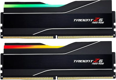 G.Skill Trident Z5 Neo RGB 32GB DDR5 RAM με 2 Modules (2x16GB) και Συχνότητα 6000MHz για Desktop (F5-6000J3038F16GX2-TZ5NR) 471...