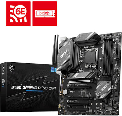 MSI Pro B760 Gaming Plus WIFI Motherboard ATX με Intel 1700 Socket