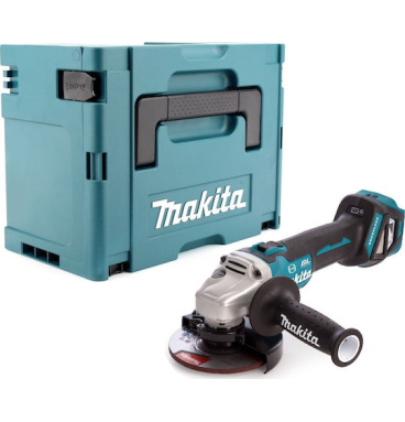 Makita DGA513ZJ - Γωνιακός Τροχός Ρυθμιζόμενης Ταχύτητας 125mm 18V Li-Ion BL Motor Σε βαλίτσα μεταφοράς Makpac (Χωρίς Μπαταρία ...