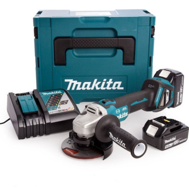 Makita DGA513RTJ - Γωνιακός Τροχός 125/115mm 18V BL Motor Ηλεκτρικό Φρένο Ηλεκτρική Ρύθμιση Ταχύτητας
