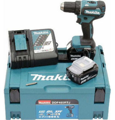 Δραπανοκατσάβιδο Μπαταρίας Makita DDF485RTJ 18V 1x5Ah