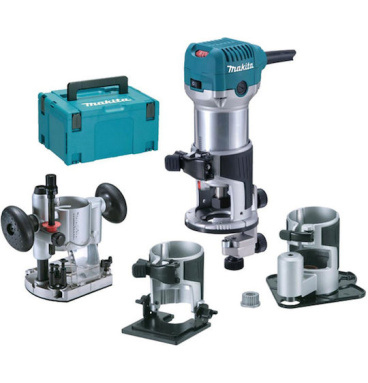 Makita RT0702CX3J - Ρούτερ Βυθιζόμενο (Παντογράφος) 3 Σε 1 σε Βαλίτσα 710W