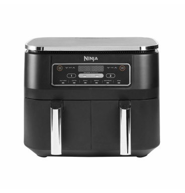 Ninja Foodi Max Dual Zone Air Fryer με Διπλό Αποσπώμενο Κάδο 7.6lt Μαύρο AF300EU
