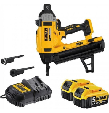 DeWalt DCN890P2 - Καρφωτικό Σκυροδέματος 18V XR Brushless με βαλίτσα μεταφοράς, φορτιστή + 2 μπαταρίες 5.0Ah (2×5.0Ah)