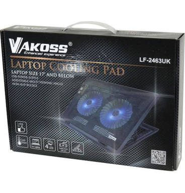 Vakoss LF-2463 laptop cooling pad 43.2 cm (17") Black VAK