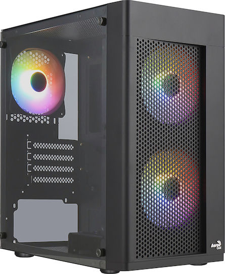 AeroCool Case mATX - Hexform-G-BK-v2 - 3 fans included