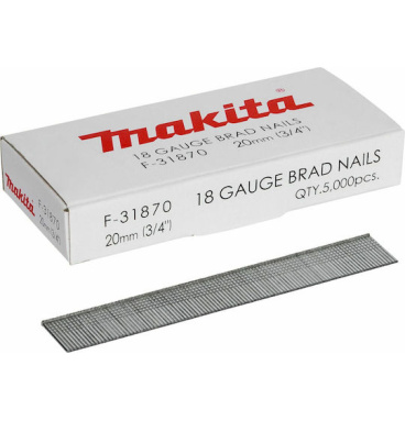 Makita Makita Gauge Brad Nails 1,2x20mm F-31870 5000 τμχ. 11097326 88381292436