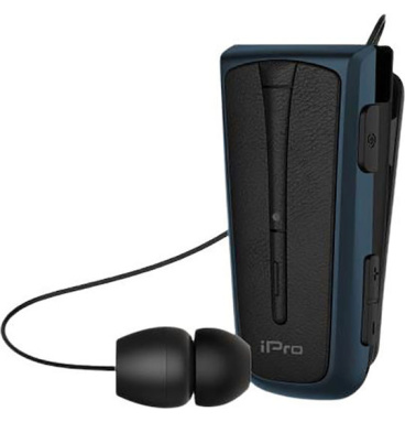 Handsfree Bluetooth Retractable iPro RH219s Black/Blue