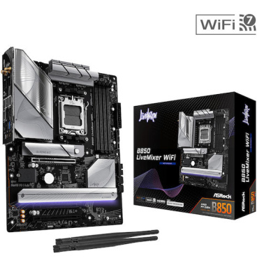 ASRock Socket AM5 B850 LiveMixer WiFi GLan Audio Raid