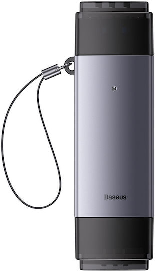 Baseus Lite Series Card Reader USB 3.0 Type-C για SD Γκρι