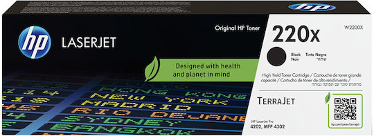 HP 220X Toner Laser Εκτυπωτή Μαύρο (W2200X) 0193808760297