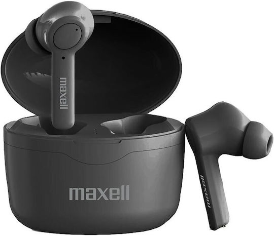 Блутут слушалки-тапи Maxell Bass13 TWS, Докинг кутийка, True Wireless, Bluetooth 5.0, Черни