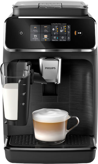 Philips Αυτόματη Μηχανή Espresso 1500W Πίεσης 15bar με Μύλο Άλεσης Μαύρη (EP2330/10) (PHIEP2330-10)