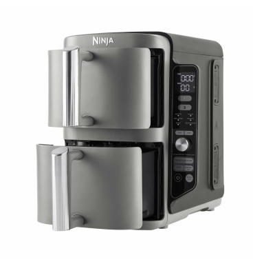 Ninja Double Stack XL Air Fryer SL400EU με Διπλό Αποσπώμενο Κάδο 9.5lt Γκρι