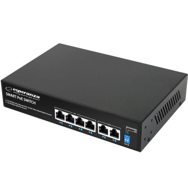 Esperanza ENS105 6-port Poe Switch 10/100 60W