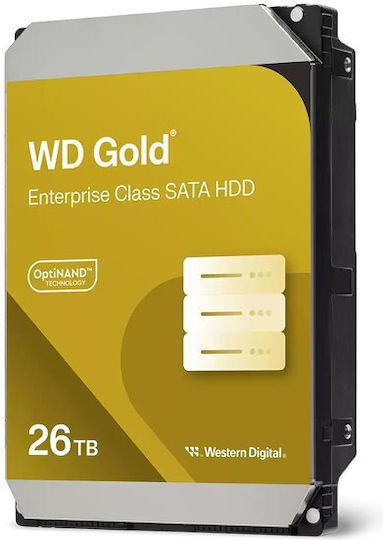 Dysk twardy HDD WD Gold 26TB 3,5" SATA WD261KRYZ